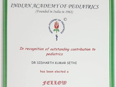 Fellowship (Indian Academy of Pediatrics), 2019
