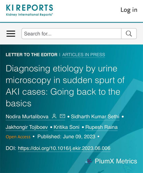 Diagnosing Etiology by Urine Microscopy in Sudden Spurt of Acute Kidney Injury Cases: Going Back to the Basics