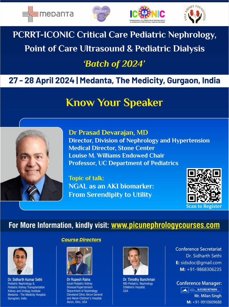 PCRRT-ICONIC Critical Care Pediatric Nephrology, Point of Care Ultrasound and Pediatric Dialysis