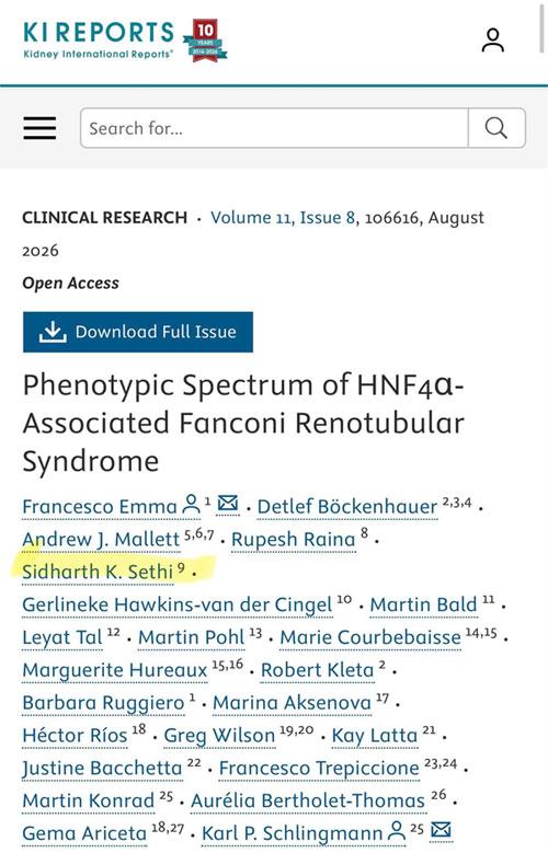 Phenotypic Spectrum of HNF4α-Associated Fanconi Renotubular Syndrome