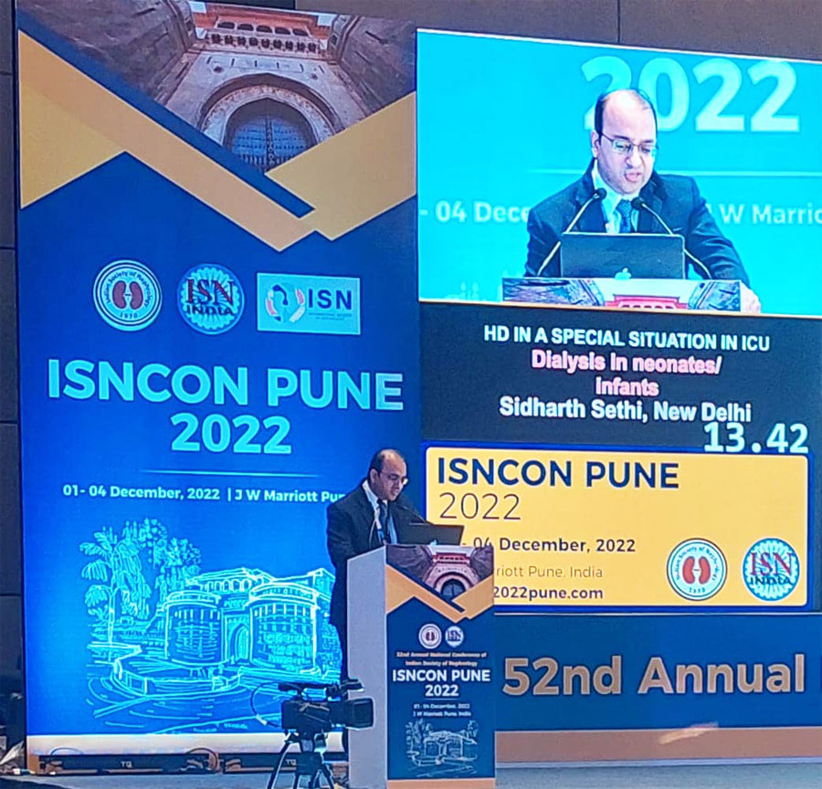 An honour to be at the 52nd Annual Conference of Indian Society of Nephrology. Spoke on ‘Challenges in Dialysis in Neonates & Infants’. It was exciting to share what’s coming in near future in our country in the field of PD & blood based therapies for smaller kids as well!