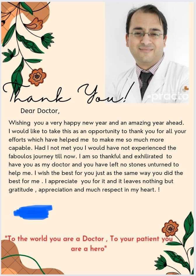 This is the best gift a Pediatrician can get for the new year. As pediatricians, smaller children don’t express much to us, usually parents do.
Here’s a new year expressive wish by an adolescent lupus child to me, and I feel blessed!